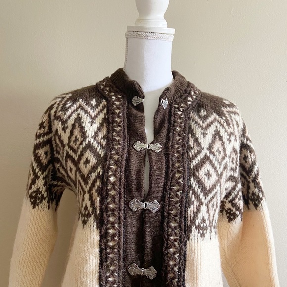 Nordstrikk Norwegian fair isle cardigan S - Picture 3 of 12